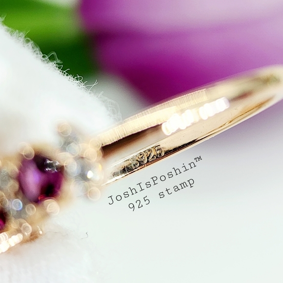 0.75CT Moissanite Pyrope Garnet wedding band ring in sterling silv… - Picture 12 of 14